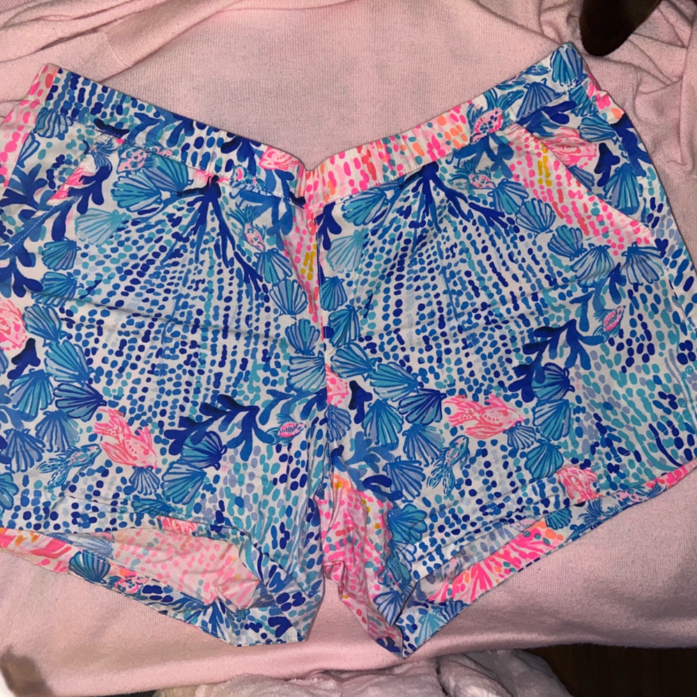 Lilly Pulitzer Colorful Floral Print Shorts